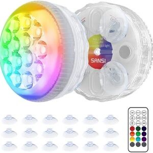 5 Colorful LED Party Lights. New.